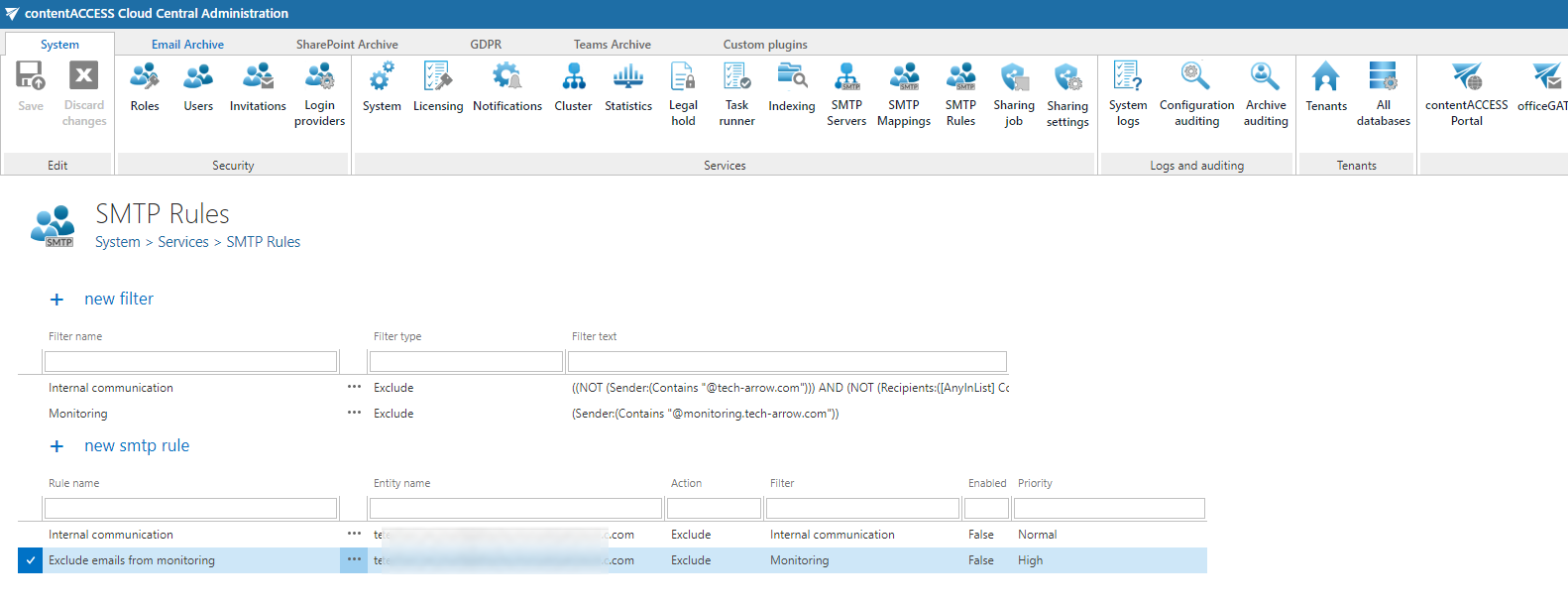 Configuring selective journaling